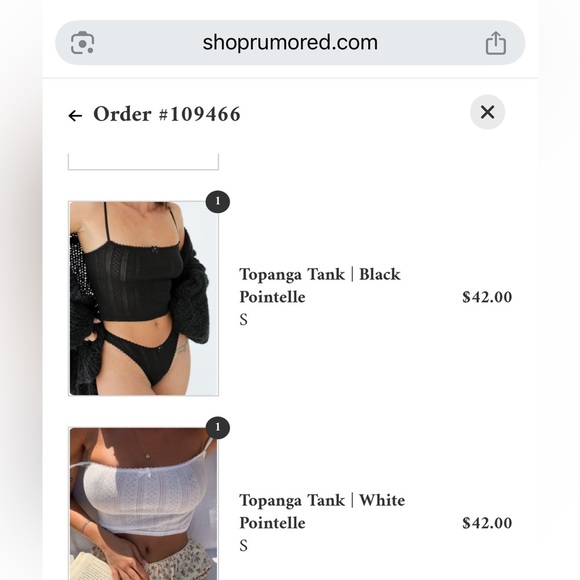 Rumored Topanga Tank in Black - Picture 2 of 4